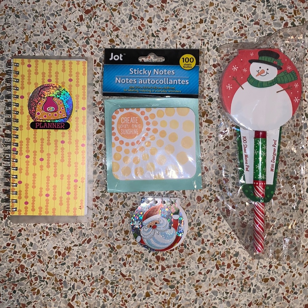 4 pc Notepad & Planner Bundle